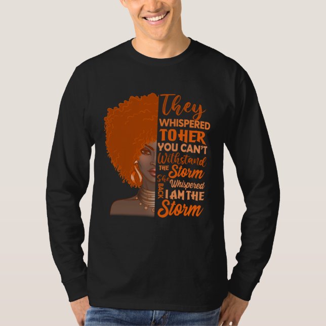 Camiseta I'm The Storm Orange Multiple Sclerosis Warrior Bl (Anverso)