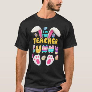 Camiseta I'm The Teacher Bunny Matching Family Costume Wome