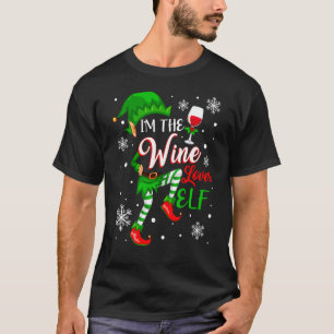 Camiseta Im The Wine Lover Elf Parking Family Group Christ