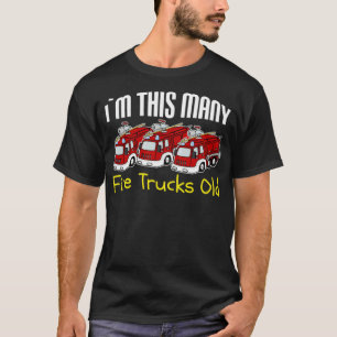 Camiseta Im This Many Fire Trucks Old ilustracion divertido