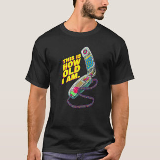 Camiseta I'm This Old 80s 90s Memories Nostalgic Retro Tech