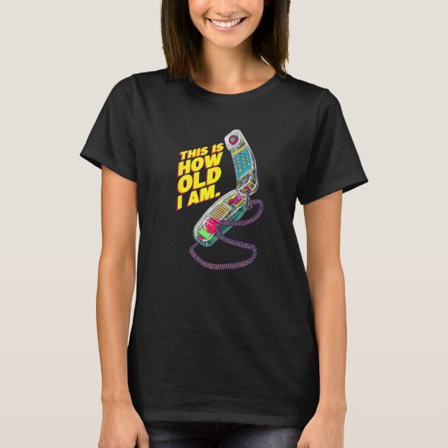 Camiseta I'm This Old 80s 90s Memories Nostalgic Retro Tech (Anverso)