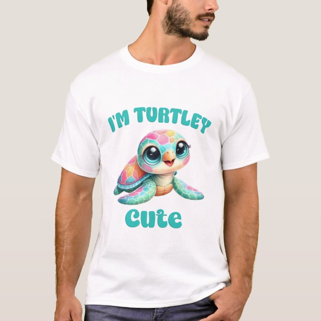 Camiseta Im Turtley Cute Funny Turtle Art (Anverso)