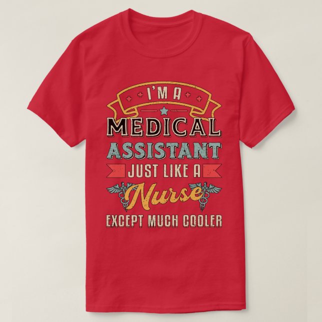 Camiseta Im Un Auxiliar Médico Médica Enfermero De Medicina (Diseño del anverso)