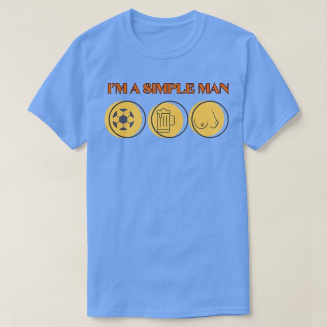 Camiseta im un hombre simple 3 (Diseño del anverso)
