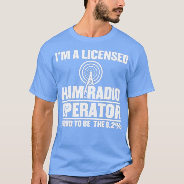 Camiseta Im Un Operador De Radio De Ham Con Licencia (Anverso)