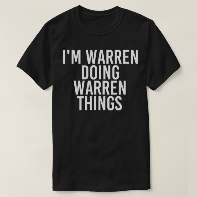 Camiseta IM WARREN HACIENDO COSAS ADVERSAS Idea de regalo d (Diseño del anverso)