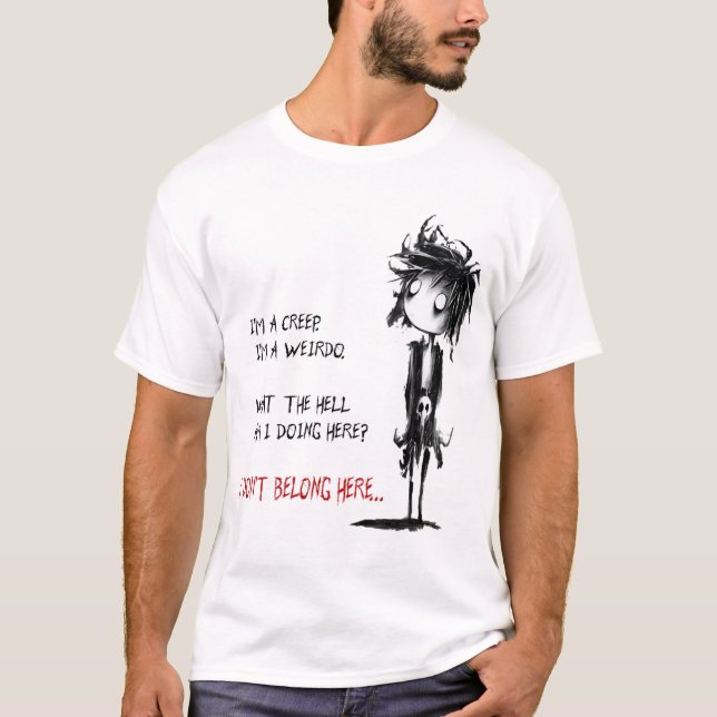 Camiseta Im Weirdo (Radiohead) (Anverso)
