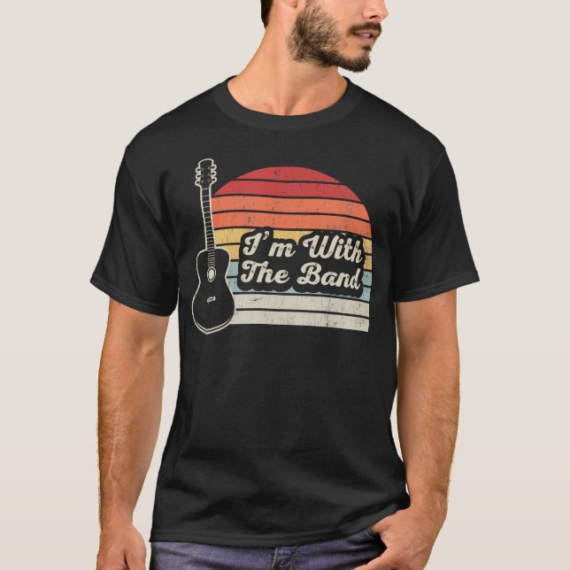 Camiseta I'M With The Band Acoustic Guitar (Anverso)