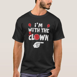 Camiseta I'm With The Clown Halloween Costumes Matching Cou