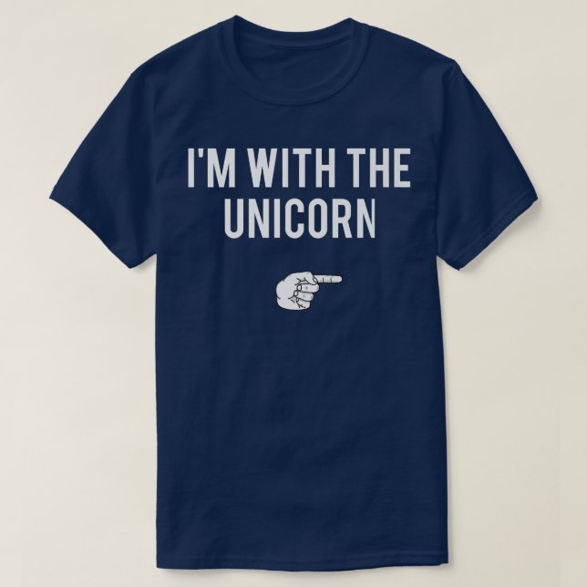 Camiseta I'm With The Unicorn Halloween Costume Party Match (Diseño del anverso)