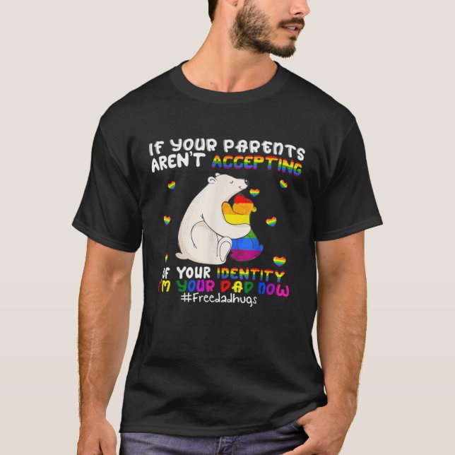 Camiseta I'm Your Dad Now Cute Father's Day LGBT Hugs Bear (Anverso)