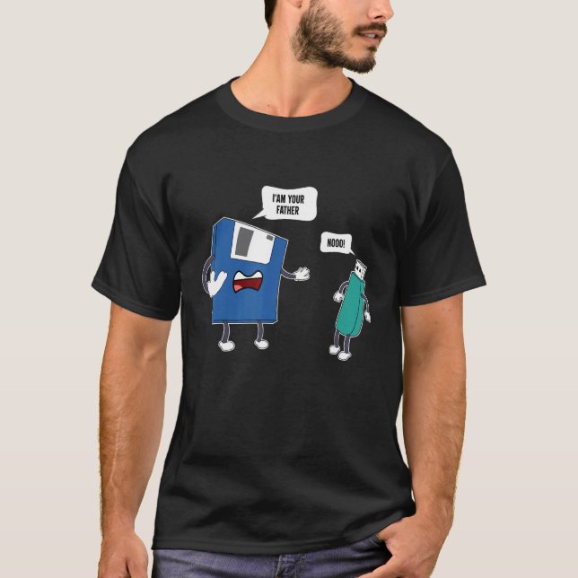 Camiseta I'm Your Father No Shirt USB Floppy Disk Engineeri (Anverso)