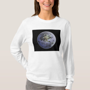 Camiseta Imagen aumentada Digital de la tierra llena