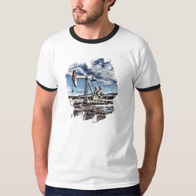 Camiseta Imagen colorida de Pumpjack (Anverso)