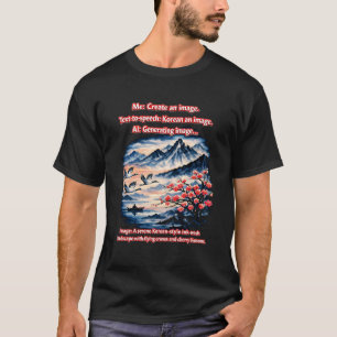 Camiseta Imagen coreana – Hermosa mala comunicación de IA