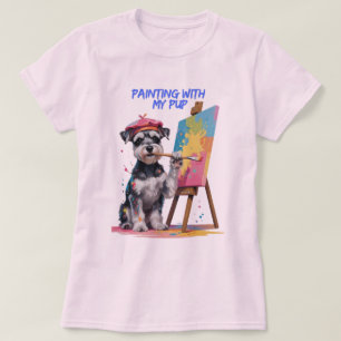 Camiseta Imagen creativa - El Schnauzer en miniatura artíst