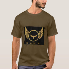 Camiseta Imagen de águila de texto dulce hombre o color mar