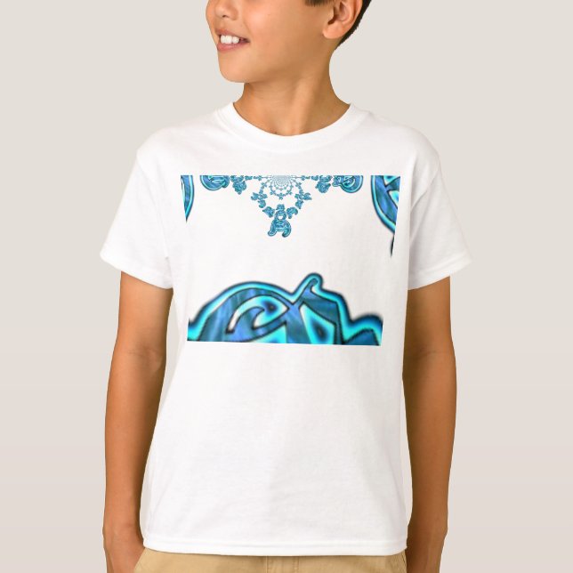Camiseta Imagen de arte de graffiti Verde azulado de Action (Anverso)