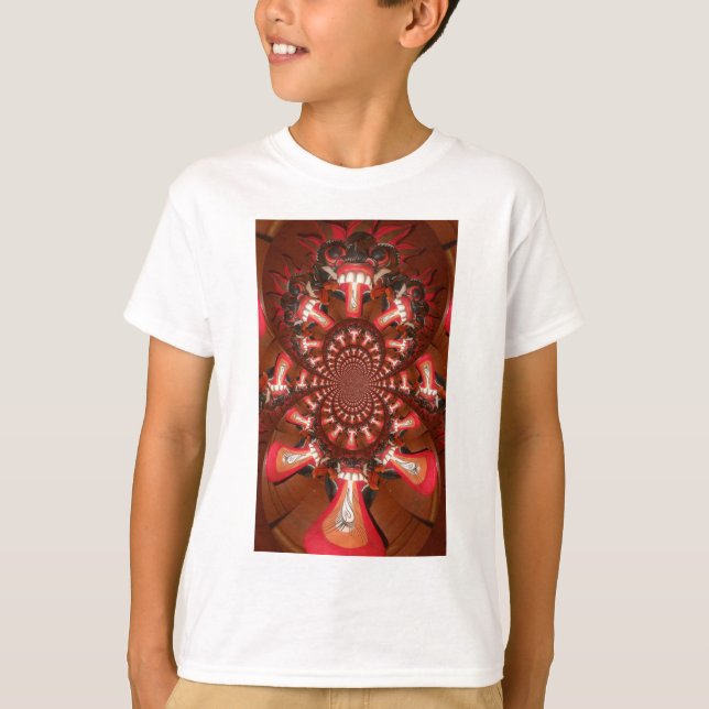 Camiseta Imagen de arte de lengua Kaleidoscope Imprimir/Grá (Anverso)