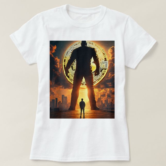 Camiseta Imagen de bitcoin (Diseño del anverso)