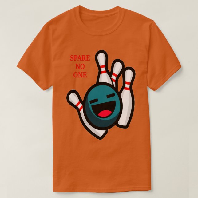 Camiseta Imagen de boliche de No Ahorrar Nadie (Diseño del anverso)