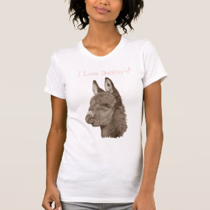 Camiseta imagen de burro lindo