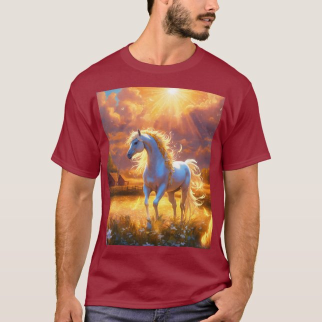 Camiseta Imagen de caballo (Anverso)