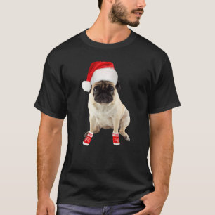 Camiseta Imagen de calcetines con sombrero de Santa de cach