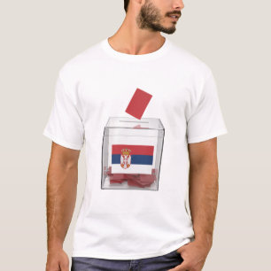 Camiseta Imagen de concepto para las elecciones en Serbia