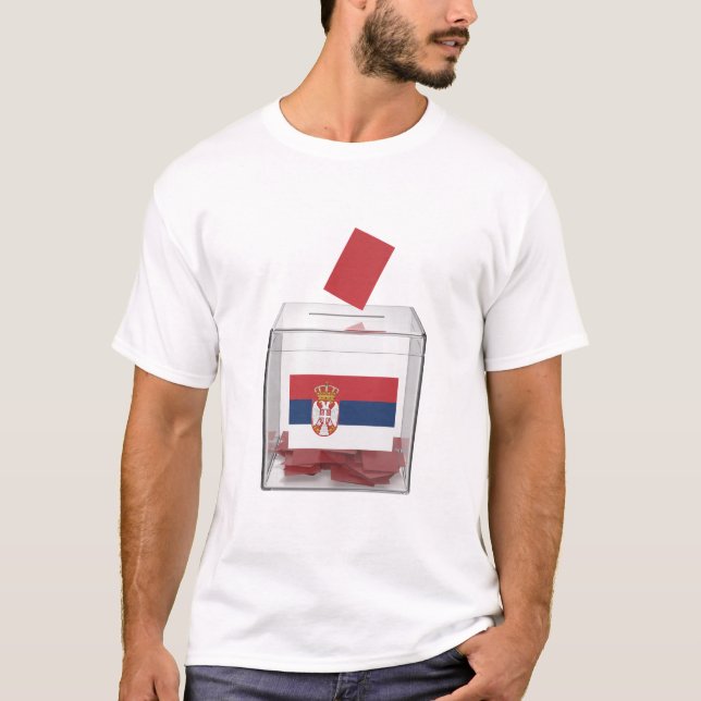 Camiseta Imagen de concepto para las elecciones en Serbia (Anverso)