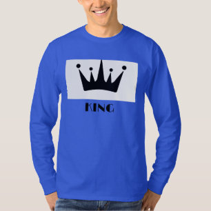 Camiseta Imagen de Corona de Texto Personalizado Rey Profun