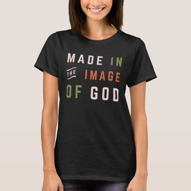Camiseta Imagen De Dios Cita Cristiana (Anverso)