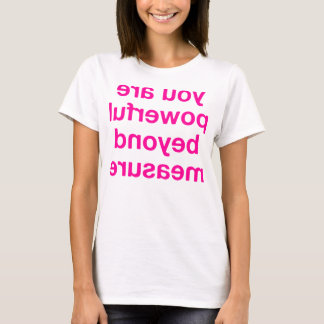 Camiseta Imagen de espejo - poder (rosa)