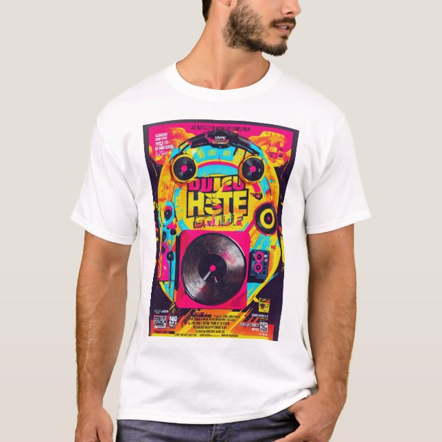 Camiseta Imagen de flyer dj (Anverso)