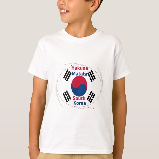 Camiseta Imagen de Hakuna Matata en Corea del Sur (Anverso)