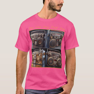 Camiseta Imagen De Hip Hop De 80 De Getto Blaster Retro Vin