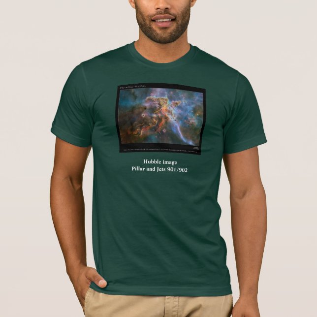 Camiseta Imagen de Hubble - pilar y jets 901/902 (Anverso)