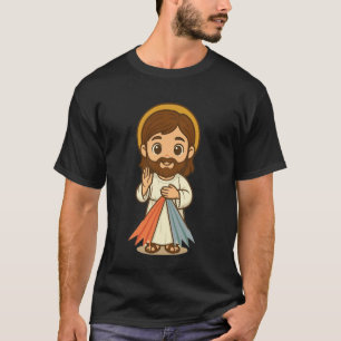 Camiseta Imagen de la Divina Misericordia Jesús Confío en T