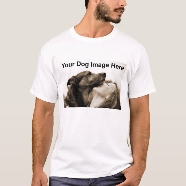 Camiseta Imagen de la foto de su perro Personalizado (Anverso)