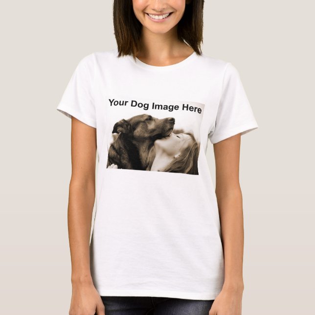 Camiseta Imagen de la foto de su perro Personalizado (Anverso)