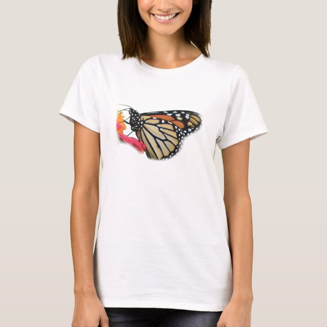 Camiseta Imagen de la mariposa monarca (Anverso)