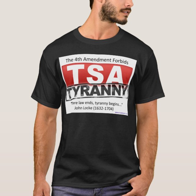 Camiseta Imagen de la tiranía de Zazzle TSA (Anverso)