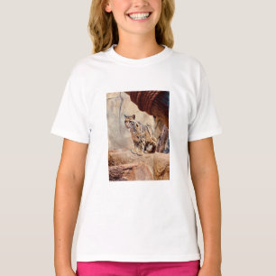 Camiseta imagen de leopardo nublado naturaleza vida salvaje