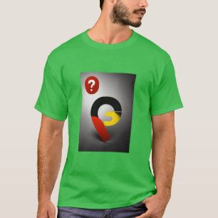 Camiseta Imagen de logotipo con signo de interrogación