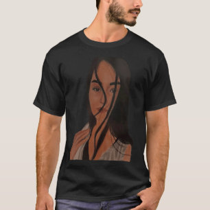Camiseta imagen de mano linda señora