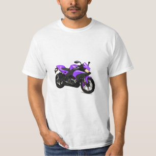 Camiseta Imagen de motocicleta para hombre-T-Shirt-White