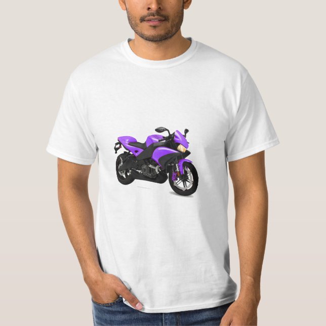 Camiseta Imagen de motocicleta para hombre-T-Shirt-White (Anverso)