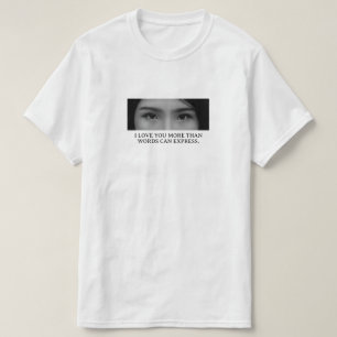 Camiseta Imagen de ojos y nombre personalizados Totalment