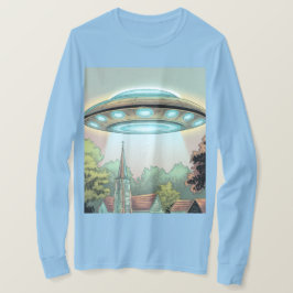 Camiseta Imagen de OVNI con estilo de historieta de camiset